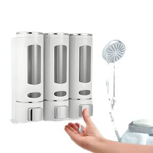 Distributeur de savon mural Morning Dew, 400 ml, rechargeable manuellement, pour gel douche et savon pour les mains - Product Image 5