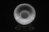 Fabricant 75MM PMMA En Plastique PC Lentille MENÉE Optique D'intérieur Lentilles LED Lumière Vers Le Bas de Lumière de Tache de lumière de Voie ERP 6-21mm TIR A MENÉ LA Lentille