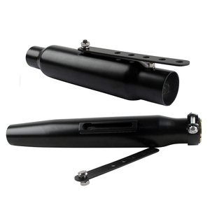 2PC / Paire Silencieux d'échappement vintage noir pour moto 415mm, tuyau de silencieux conique, réducteur 35-41mm pour <span class=keywords><strong>Harley</strong></span> Cafe Racer <span class=keywords><strong>Scrambler</strong></span> - Product Image 5