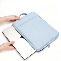 Sac vertical pour ordinateur portable en gros, étui intérieur étanche pour tablette, pochette de protection portable avec fermeture éclair et poignée pour ordinateurs portables de 11 à 15,6 pouces