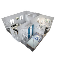 Maison conteneur modulaire extensible pour événements sportifs, hébergement temporaire, maison préfabriquée, hôtel moderne du milieu du siècle pour athlètes