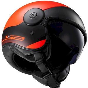 CASCO JET LS2 OF597 Cabrio Via Naranja/Negro, Casco Unisex de Fibra Compuesta - Product Image 3