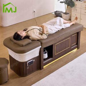 Masaje tailandés Terapia de agua eléctrica Champú Cama Salón Cabeza Spa Camas con cabina de almacenamiento - Product Image 3
