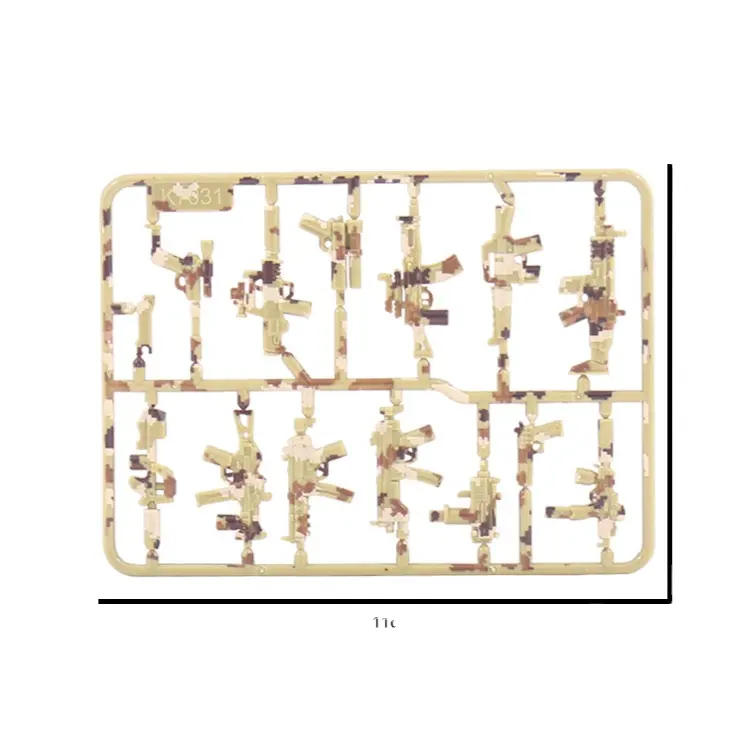 Camouflage Ausgestattete Gewehr pistole NSV Gun WW2 Soldaten Zubehör Army Arms Military Weapon Pack Bausteine Brick Sets Spielzeug