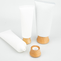 Vietnam WeWood Tubes cosmétiques souples Récipient en plastique Emballage Tubes de lotion pour les mains Bouchons en bois