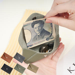 Porte-monnaie en cuir véritable OEM ODM pour femmes, mini porte-cartes, petit portefeuille pour monnaie, 12x8.5x0.5cm, imperméable, mode, usage quotidien - Product Image 6