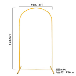 Arco Metallico <span class=keywords><strong>per</strong></span> Matrimoni, Ingresso con Fiori e Palloncini, Sfondo <span class=keywords><strong>per</strong></span> Cerimonie e <span class=keywords><strong>Feste</strong></span>, Accessori <span class=keywords><strong>per</strong></span> <span class=keywords><strong>Feste</strong></span> - Product Image 2