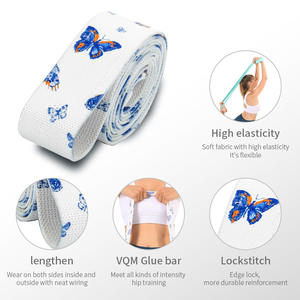 حزام الركبة المستدير المقاوم للآلام العميقة من النسيج للتدريب على اللياقة البدنية واليوجا بشعار مخصص من YETFUL - Product Image 4