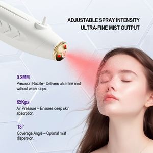 Appareil portable de pulvérisation de brume nano pour le visage avec intensité réglable pour les soins de la peau et l'oxygénothérapie - Product Image 5