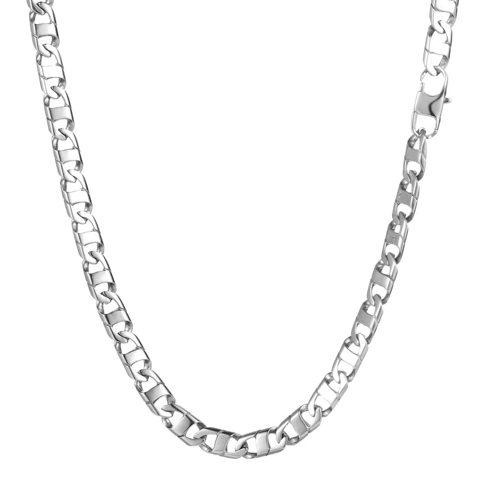Le collier en acier mesure environ 58 cm de long.