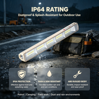 Lampe de travail LED rechargeable personnalisable 1100LM, 5 modes, base magnétique double, fonction batterie externe pour camping, inspection, urgence