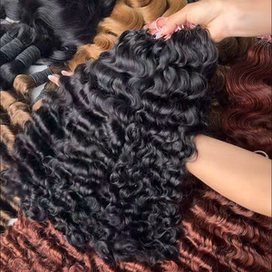 Extensiones de Cabello Humano Rizado Indio Súper Doble Trama para Crochet, 100% Cabello Virgen Natural, 100g/paquete, Puede Permanecer Rizado, Vietnam - Product Image 3
