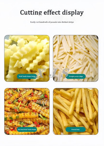 Thương mại khoai tây zigzag <span class=keywords><strong>Cutter</strong></span> Crinkle khoai tây chiên khoai tây cắt máy cho sóng hình dạng khoai lang - Product Image 6