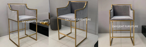 <span class=keywords><strong>Tabouret</strong></span> haut en velours pour <span class=keywords><strong>table</strong></span> de <span class=keywords><strong>bar</strong></span>, en acier inoxydable, de luxe, livraison gratuite - Product Image 2