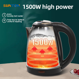 Hervidor de agua eléctrico de acero inoxidable inalámbrico superventas SUNTON portátil 1500W 1.8L/2L - Product Image 4