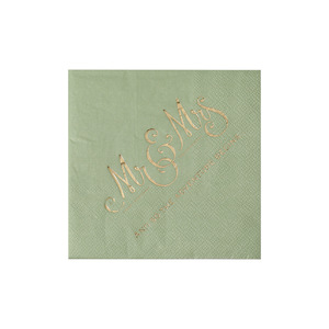 Custom Logo Square Paper Napkins 250mm Gold Foil Printed Wedding Party Props Three Layer Green Pink White - Product Image 5