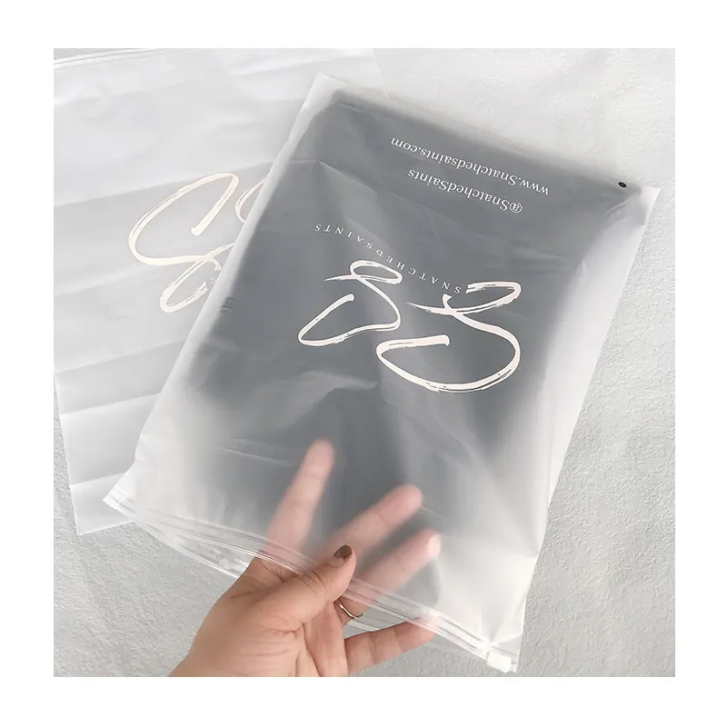 Borse personalizzate con il tuo Logo confezione biodegradabile Bolsas EVA borsa con cerniera in PVC per costume da bagno