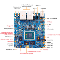 Carte de développement Orange Pi 6 Plus 64G 32G 16G, puissance de calcul IA de 45 TOPS, processeur 12 cœurs CD8160, Orange Pi 6 Plus 16 Go 32 Go 64 Go