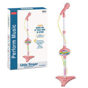 Enfants bébé karaoké chantant éducation précoce <span class=keywords><strong>Puzzle</strong></span> jouet multifonctionnel Simulation bureau debout Microphone filaire avec lumière - Product Image 3