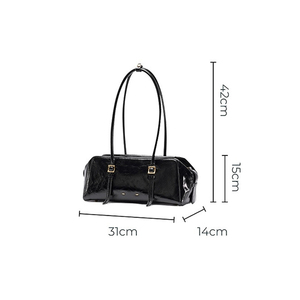 ZENOS Stylish Genuine Leather Boston Style Women's Shoulder Bag Fashionable Hot Selling <b>Pillow</b> Bag Commuting Handbag - Product Image 5