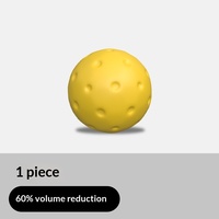 Balle de pickleball silencieuse en mousse PU, faible bruit, durable, pour entraînement en intérieur et réduction du bruit, accessoire professionnel