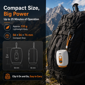 Portable digital display air <b>pump</b>, <b>battery</b>-powered, specially designed for use in hiking waterproof bags - Product Image 6