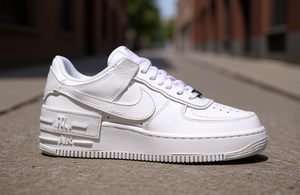 <span class=keywords><strong>Nike</strong></span> Air Force 1 Shadow Triple White <span class=keywords><strong>Zapatillas</strong></span> Casuales <span class=keywords><strong>para</strong></span> <span class=keywords><strong>Mujer</strong></span> Parte Superior de Cuero Suela de Goma - Product Image 2