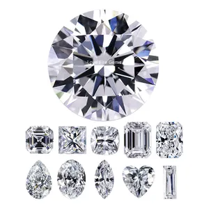 wholesale gra certified synthetic super white d color moissanite stone price vvs diamond loose moissanite