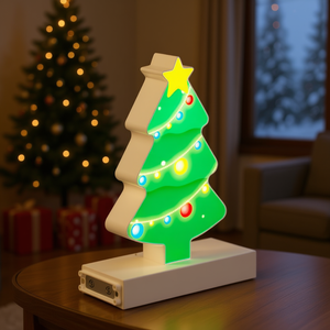 Christmas <b>Tree</b> LED <b>Light</b> H6.7'' Magnetic Design For Holiday Decor - Product Image 2