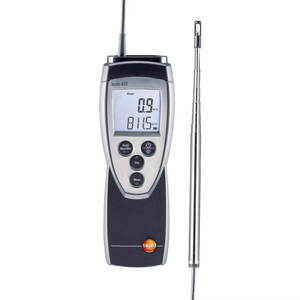 Anémomètre numérique à fil chauffant Testo 425 avec connexion à l'application, matériau ABS, plage de température de -20°C à 70°C, vitesse de démarrage du vent 0,1 m/s - Product Image 3