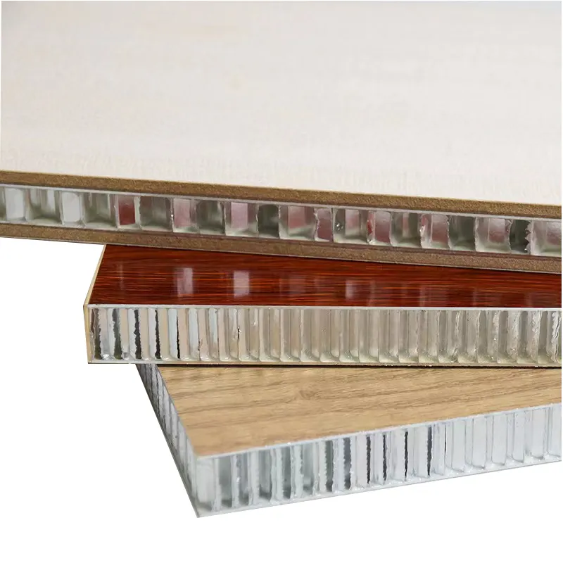 Dolap dolap kapı SPC kompozit için sandviç paneller petek panel 15mm alüminyum petek panel