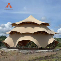 Tente dôme géodésique de luxe Kawagebo Kamp 16m, tente arche pour fêtes, glamping, mariages et événements