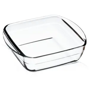 Linuo bán buôn không độc hại không dính Borosilicate Glass Baking container bánh mì Baking Pan bakeware