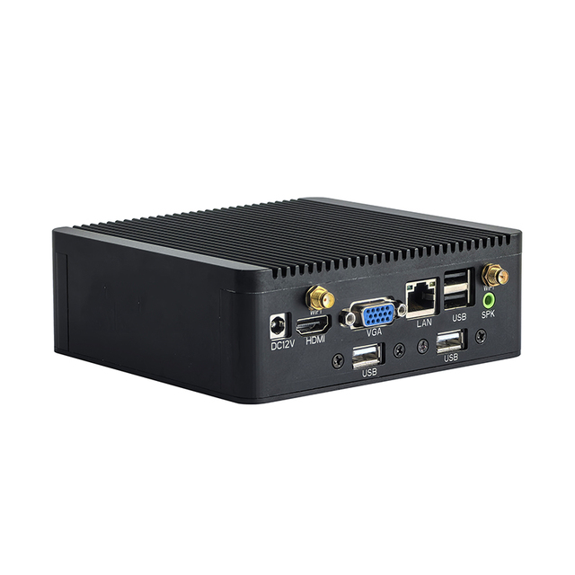 2026 ELSKY New NANO1W Compact Mini PC N95 N97 N100 Fanless Computer 2*RS232/RS422/RS485  M.2 2280 SSD WiFi BT