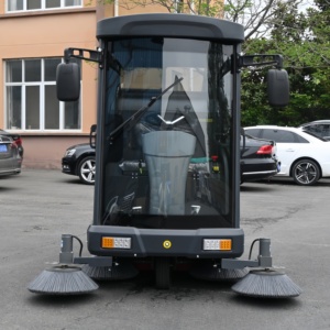 Đường quét xe tải điện đường phố sạch máy làm sạch máy tất cả đóng cửa Cab sàn quét tự động - Product Image 2