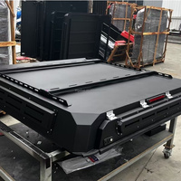 Auvent manuel à profil bas pour pick-up RAM 1500, en alliage d'aluminium, avec support de toit, fixation sécurisée sans perçage