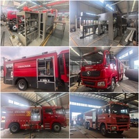 Camion de réservoir d'incendie Standard Dimensions Monté sur véhicule Télécommande Poudre sèche Mousse d'extinction d'incendie Collection Pompier