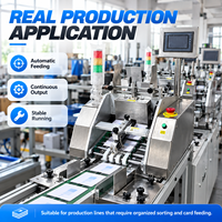Machine d'alimentation automatique à friction haute vitesse avec compteur de cartes et machine d'emballage