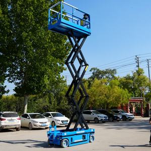 Plataforma Elevadora Hidráulica Eléctrica de Tijera de 4m 6m 8m <span class=keywords><strong>10m</strong></span> 12m 14m 16m 18m con Certificación CE - Product Image 4