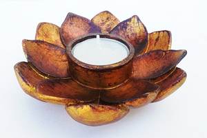 Buda Lotus Incienso Votivo T-light Portavelas Flor - Product Image 2