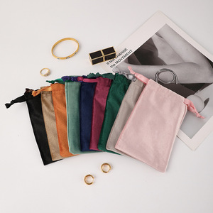 Sac cadeau en velours sur mesure avec cordon de serrage, estampage à chaud or/argent pour le rangement de objets de collection, sac anti-poussière, pochette à bijoux - Product Image 3