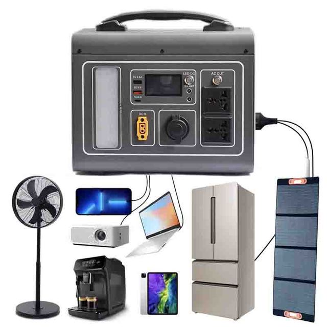 Factory Direct Sale Portable Power Station Powers 500 Watts 180000mAh 666Wh Lithium Battery 220V 110V AC Pure Sine Wave