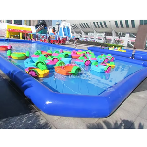 Factory Price Water Paddle Boat Pool Castle <b>Inflatable</b> Swimming <b>Inflatable</b> Swimming Pool Paddle Boat Pool Factory Price Water Pa - Product Image 3