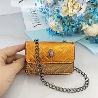 Mini sac carré tête d'aigle KG au design élégant, petit format, petit portefeuille, sac bandoulière multifonctionnel en PU