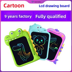 Lavagna LCD a Cartoni Animati con Flipchart, Tavoletta da Disegno per Bambini, Giocattolo Educativo in Plastica, Blocco per Scrivere e Disegnare a Colori con Schermo Grande per Bambini 4-6 Anni - Product Image 4