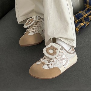 Bread Cute Endearing Euro-style <b>Sneakers</b> 2024 New Design Men's and Women's Breathable Heightening Thick-soled Casual <b>Sneakers</b> - Product Image 4