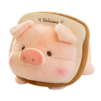 Peluche personnalisée Kinqee en forme de cochon rose, apaisante et super douce, coussin en peluche, animal en peluche kawaii personnalisé, décoration de mariage