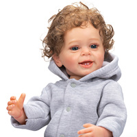 Poupée Reborn réaliste Sunnyfan W-2190, style pull vert, en vinyle souple, corps entier, pour filles, compagnon de croissance pour enfants