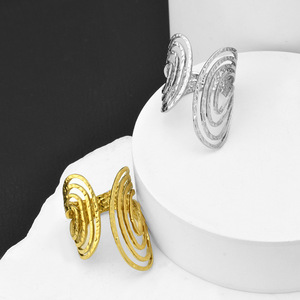 New Popular Simple Unique Design Stainless Steel <b>Ring</b> Fashionable Gold Silver Plated Unisex's <b>Adjustable</b> <b>Rings</b> Wholesale Jewelry - Product Image 2