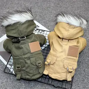 Pets Products 2024 Pet Clothes Dog Cotton Jackets Thickened Dog Coats Luxury Pet Clothes Winter